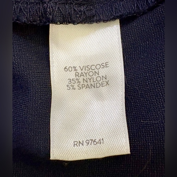 J. Jill XL Petite Ponte Slim Leg Pant, Navy Blue, EUC - Picture 4 of 4